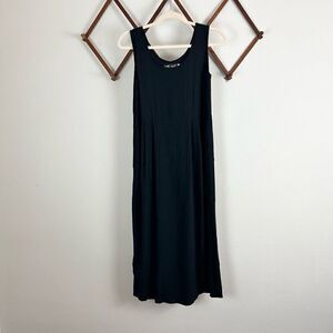 JAMS WORLD Sleeveless Sun Dress 90s Black Size Small EUC